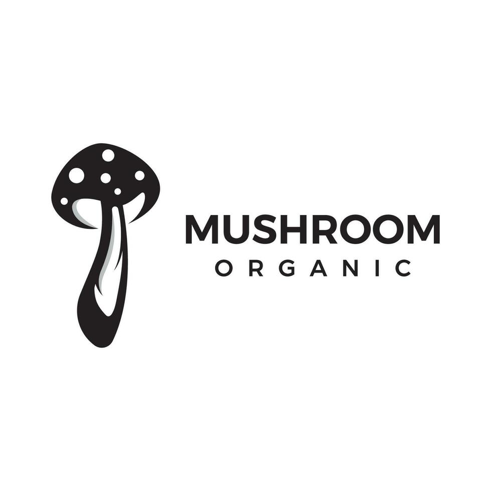 único orgânico cogumelo Fazenda criativo logotipo modelo Projeto com moderno conceito.vetor ilustração. vetor