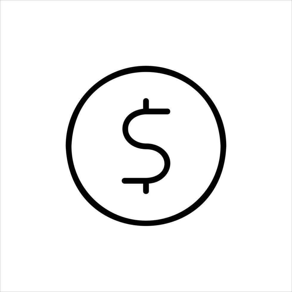 moeda ícone com isolado Vektor e transparente fundo vetor