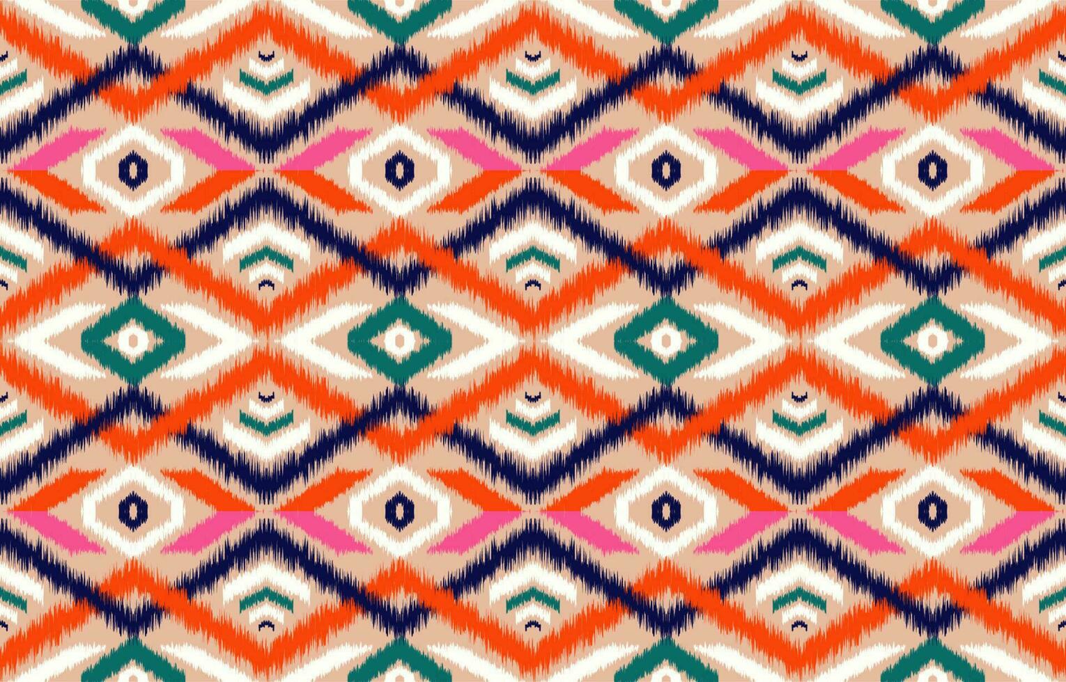 étnico abstrato ikat arte. desatado padronizar dentro tribal, folk bordado, e mexicano estilo. asteca geométrico arte enfeite imprimir. Projeto para tapete, papel de parede, roupas, invólucro, tecido, cobrir, têxtil. vetor