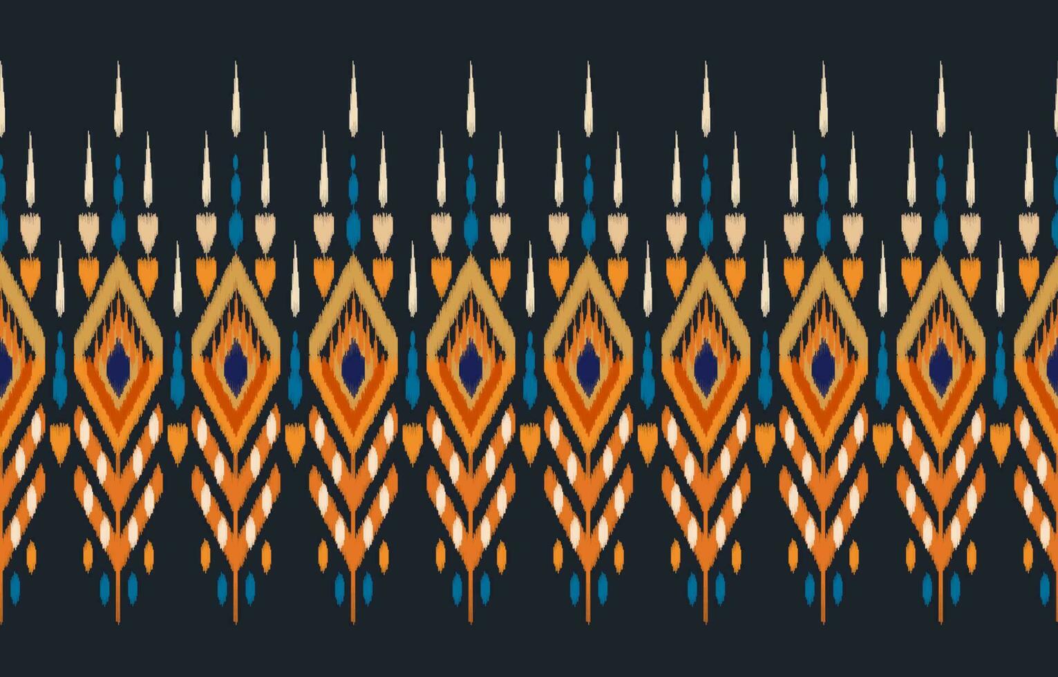 étnico abstrato ikat arte. desatado padronizar dentro tribal, folk bordado, e mexicano estilo. asteca geométrico arte enfeite imprimir. Projeto para tapete, papel de parede, roupas, invólucro, tecido, cobrir, têxtil. vetor