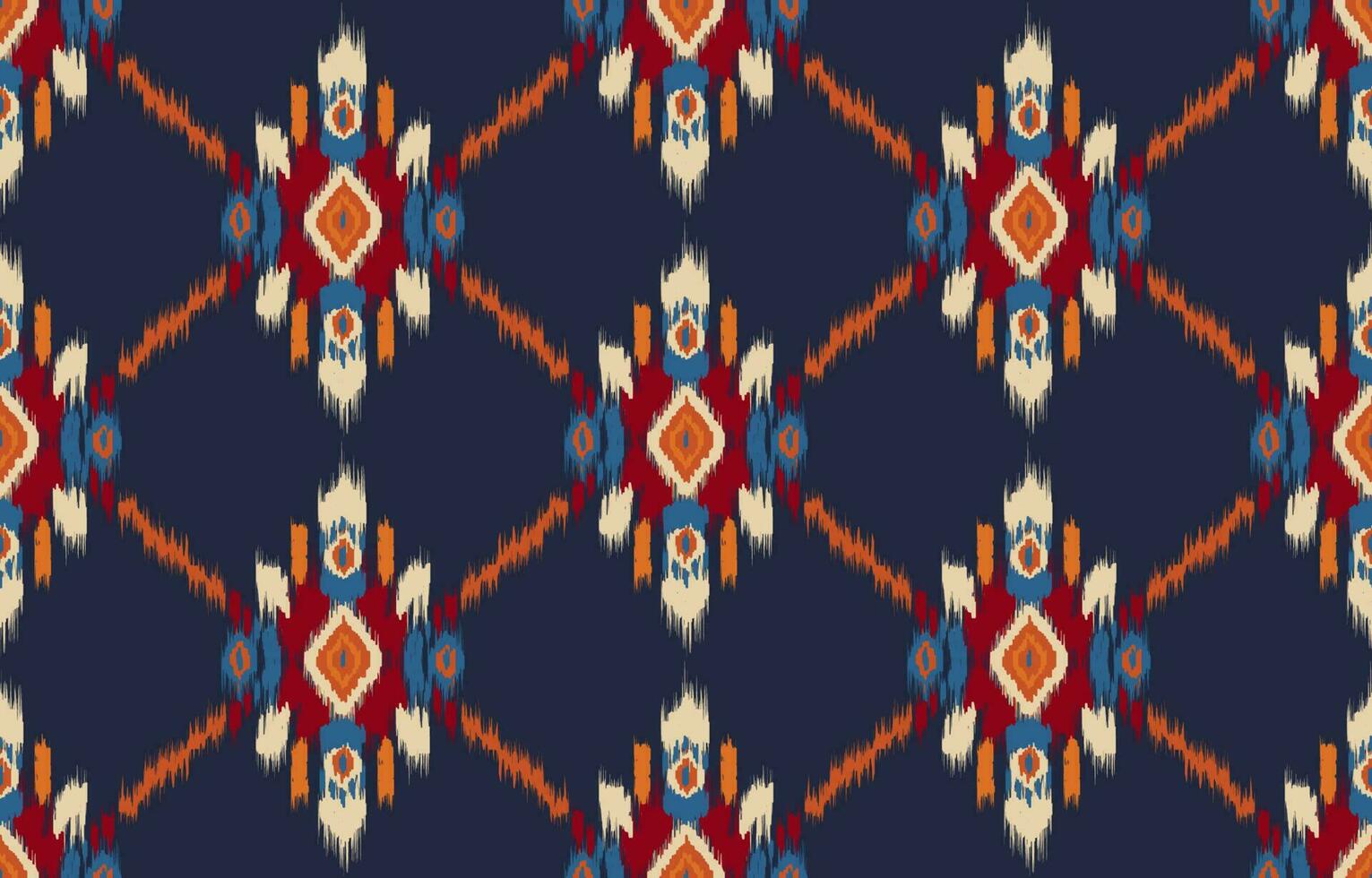 étnico abstrato ikat arte. desatado padronizar dentro tribal, folk bordado, e mexicano estilo. asteca geométrico arte enfeite imprimir. Projeto para tapete, papel de parede, roupas, invólucro, tecido, cobrir, têxtil. vetor