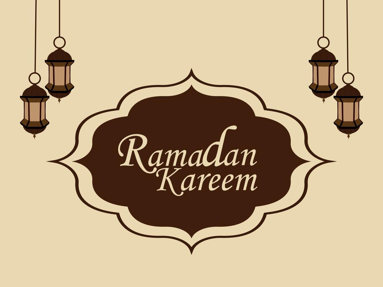 design plano de fundo de ilustração vetorial ramadan kareem vetor