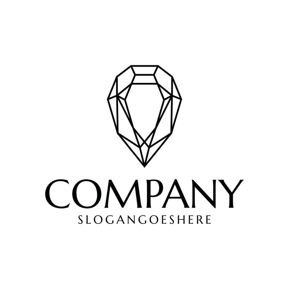 modelo de vetor de logotipo de diamante