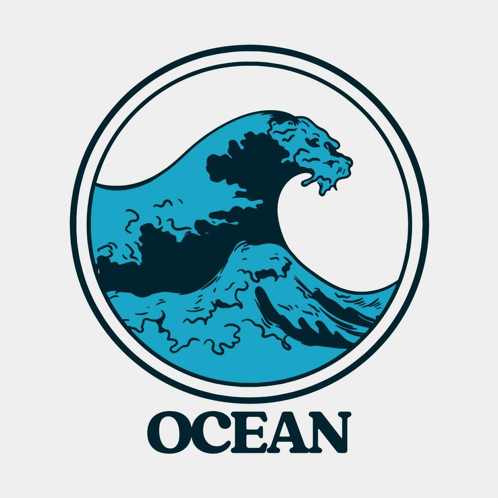 oceano vetor arte, ilustração, ícone e gráfico