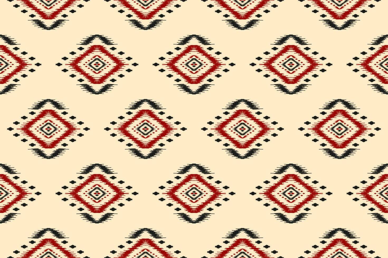 padrão sem emenda de ikat étnico em tribal. impressão de ornamento étnico geométrico asteca. estilo padrão ikat. vetor