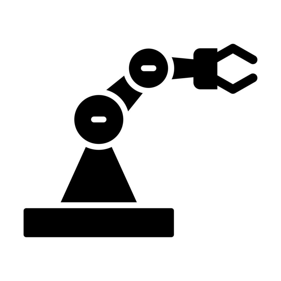 robótica vetor glifo ícone Projeto