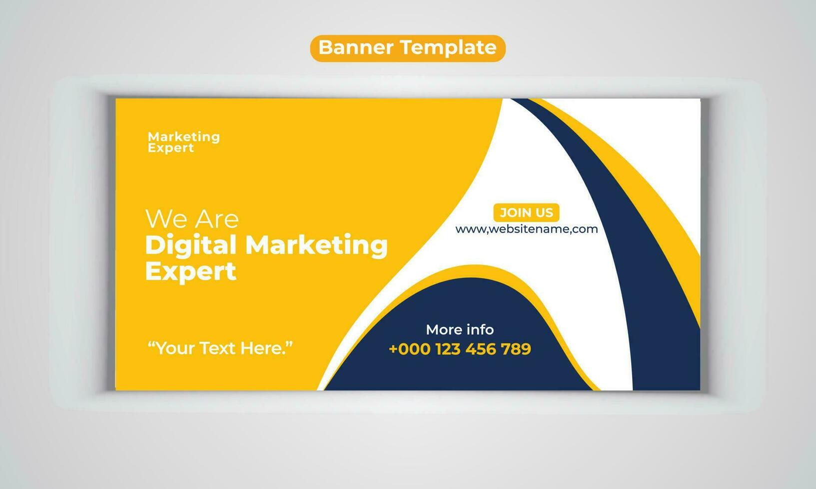 digital marketing agência moderno bandeira Projeto vetor modelo