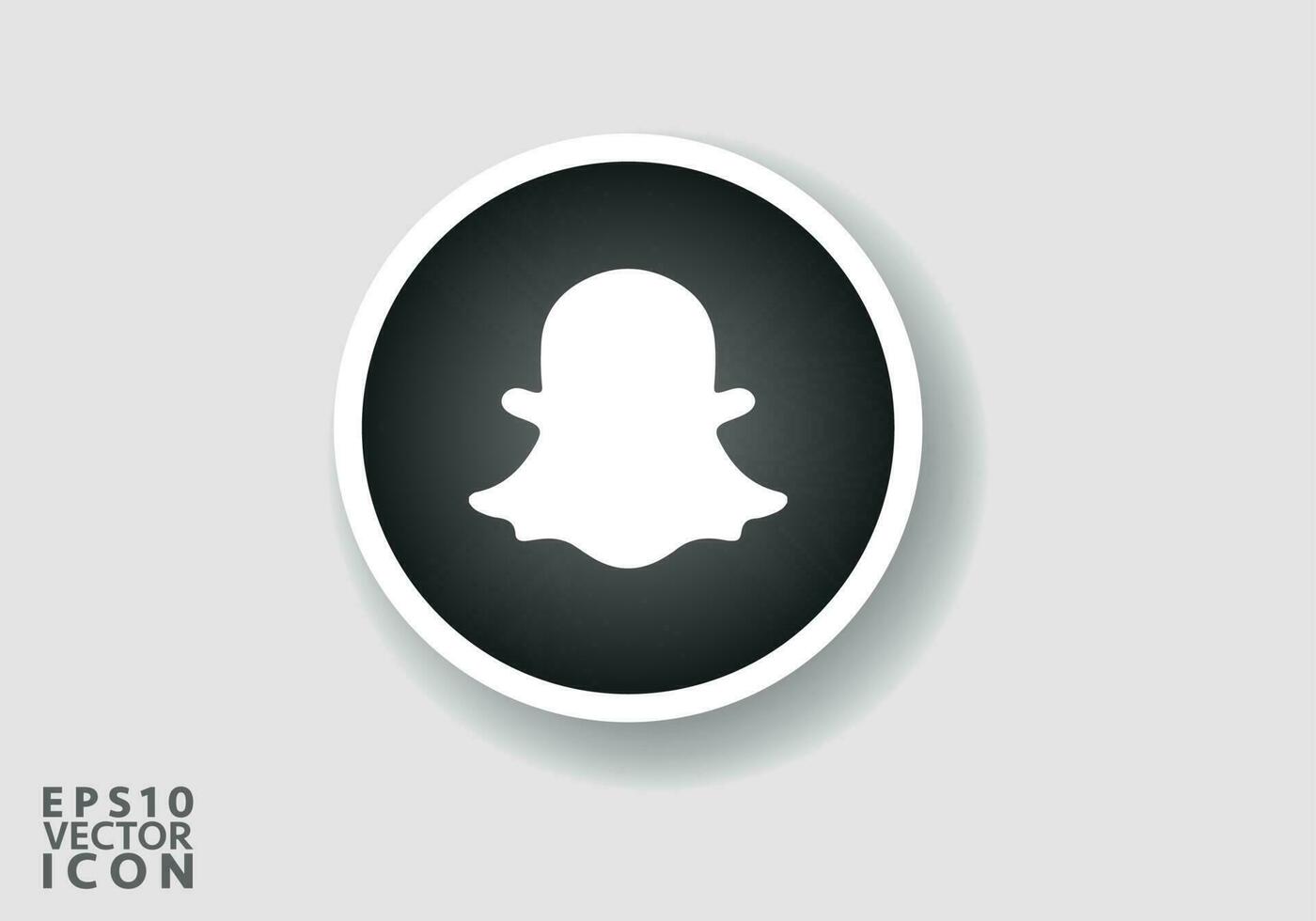snapchat logotipo. snapchat social meios de comunicação ícone logotipo. snapchat plano ícone modelo Preto cor editável. snapchat plano ícone símbolo vetor