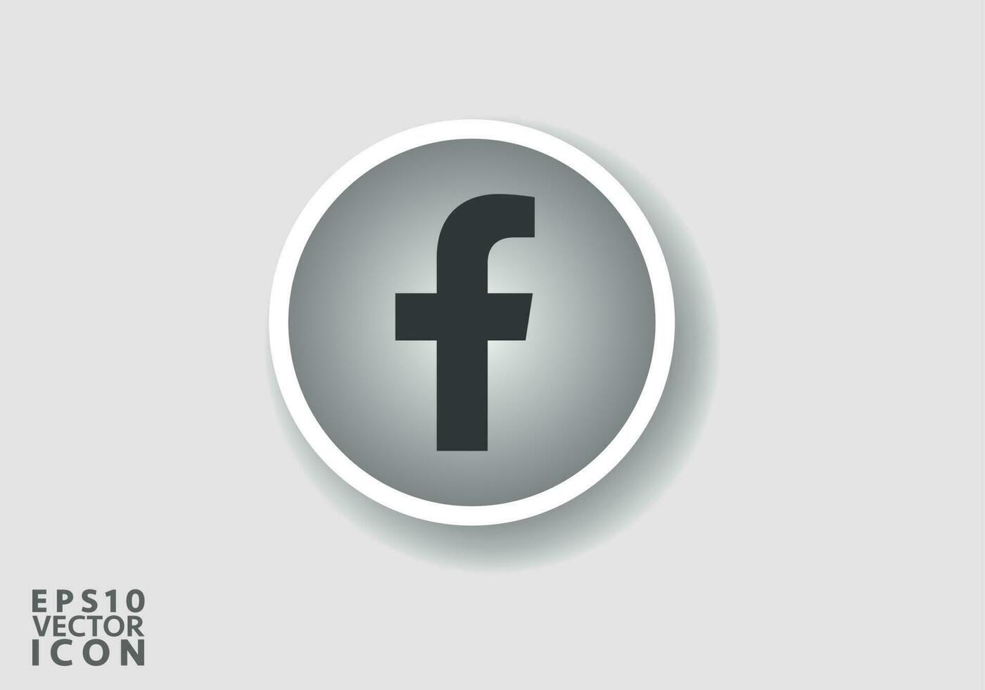 Facebook logotipo. Facebook social meios de comunicação ícone logotipo. Facebook plano ícone modelo Preto cor editável. Facebook plano ícone símbolo vetor