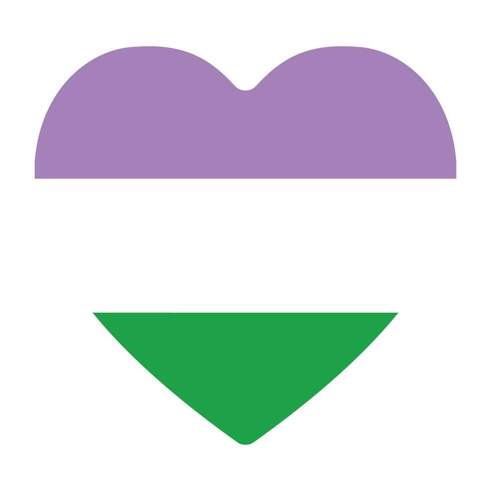 genderqueer orgulho bandeira. lgbtq bandeira vetor