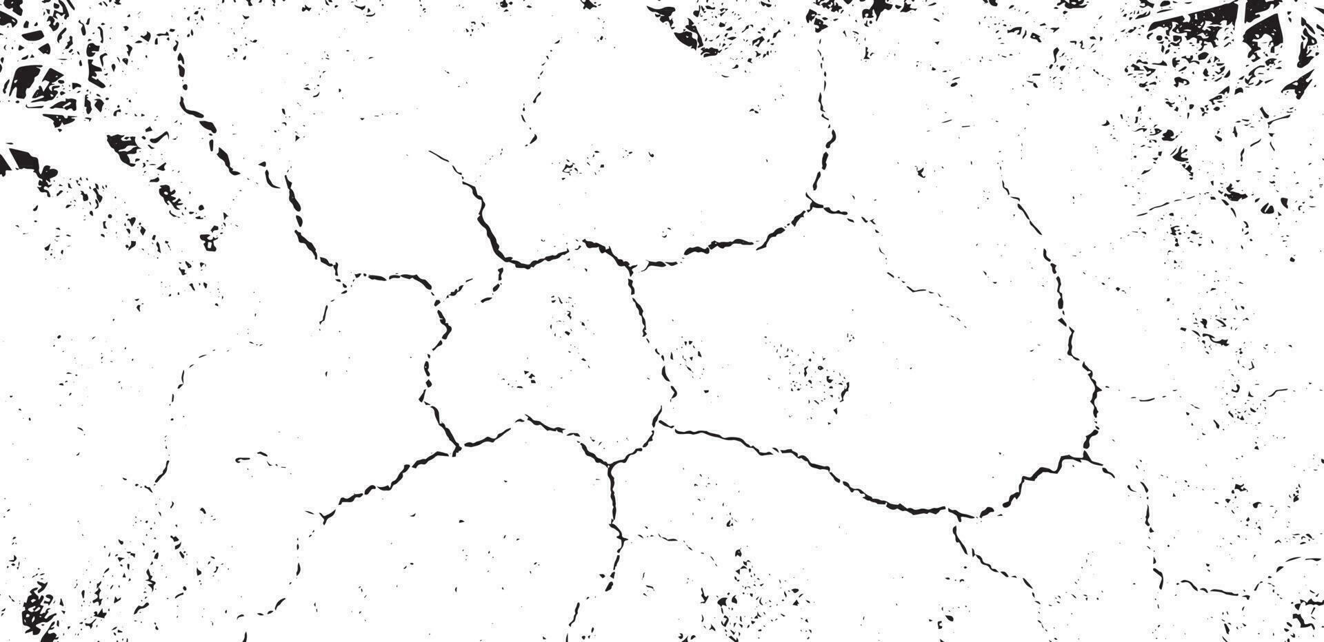 Preto grunge efeito em branco fundo, rachado chão, terra angústia textura, danificar textura, coçar, arranhão textura, grunge textura para sobreposição Projeto extra efeito, vetor