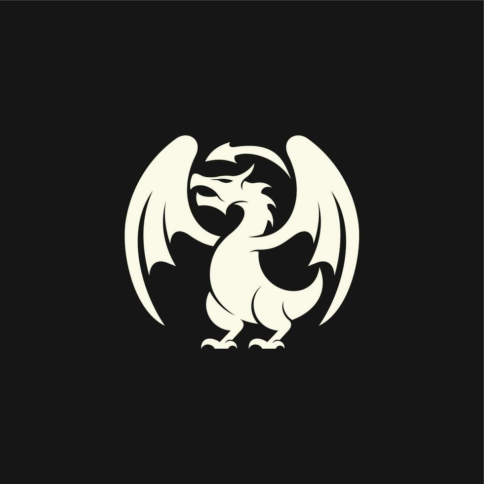 simples Dragão logotipo vetor