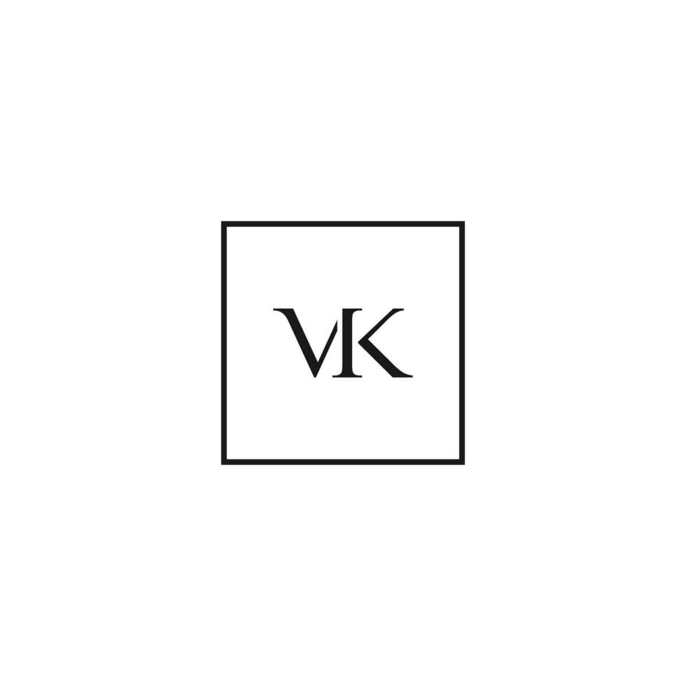 vetor logotipo com a elegante mk ou vk único e limpar, elegante, luxo, marca, companhia