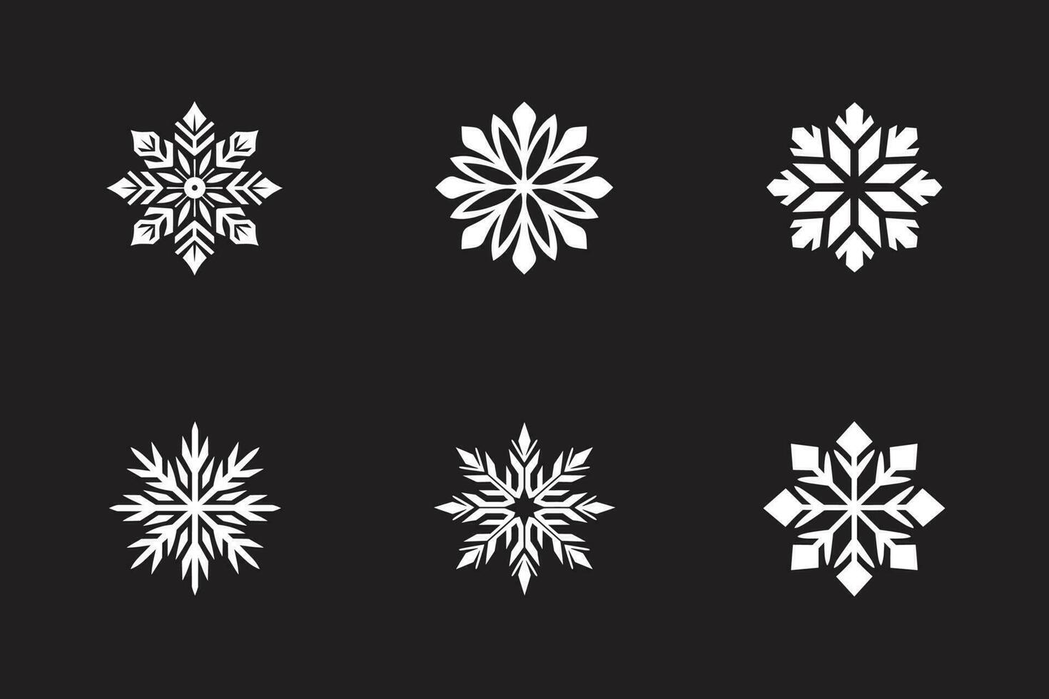 flocos de neve para o natal vetor