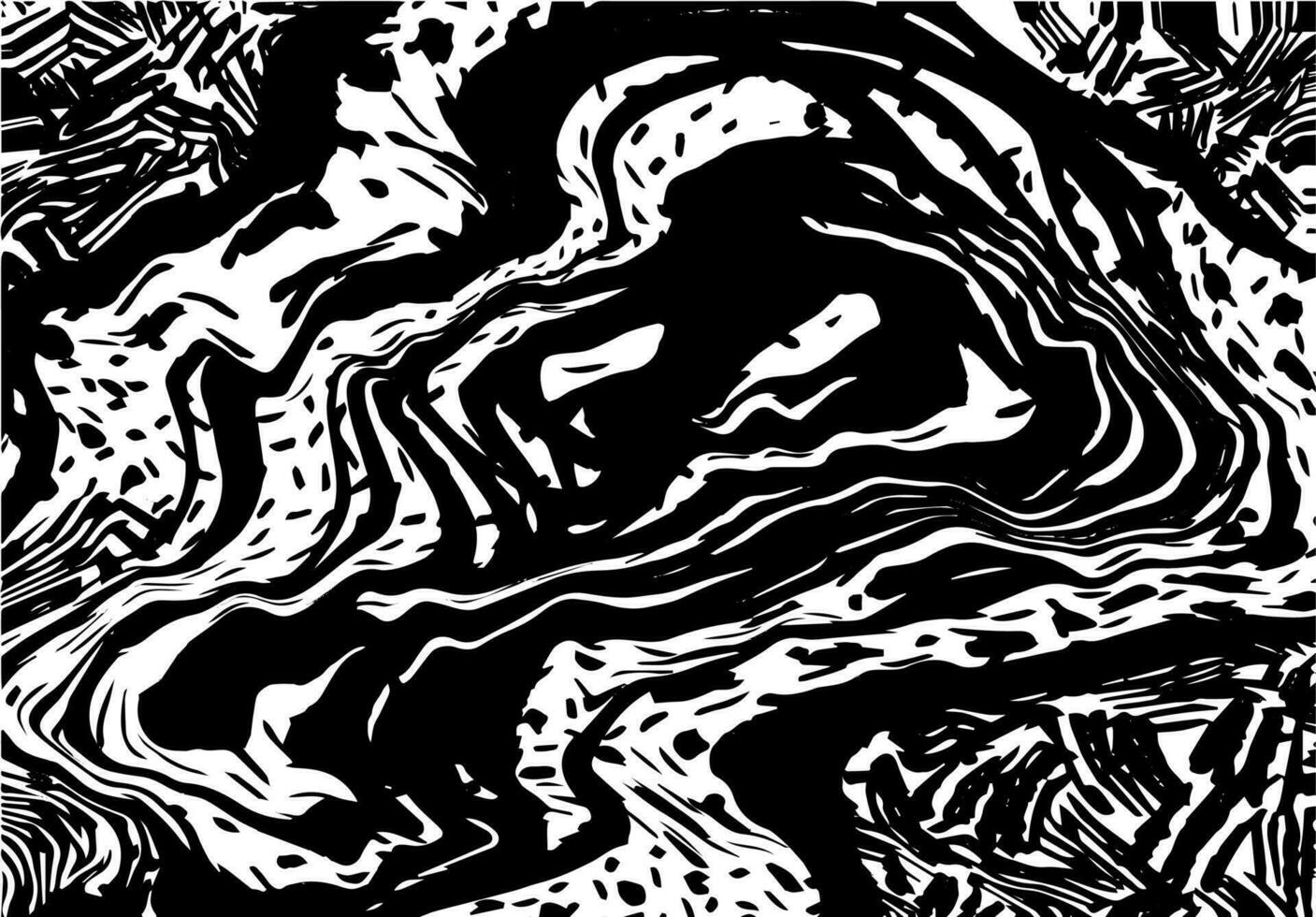 grunge Preto e branco fundo modelo. abstrato, bagunçado, respingado, pulverizador textura com fácil modificação vetor