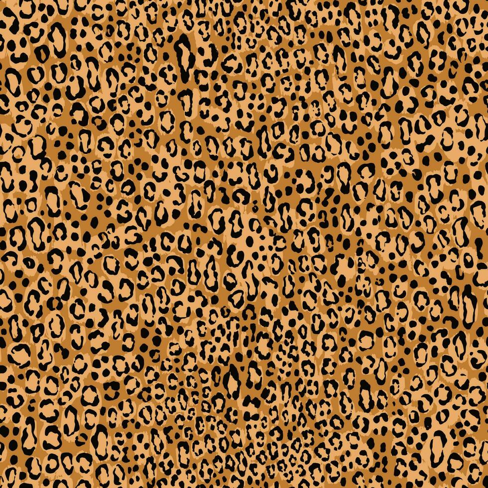 desatado jaguar, leopardo, guepardo, pantera pele padronizar. animal fundo com pequeno pontos vetor