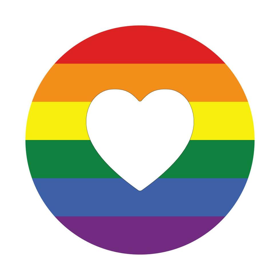 gay orgulho bandeira. tradicional símbolo para a inteira lgbtq comunidade e gay homens vetor