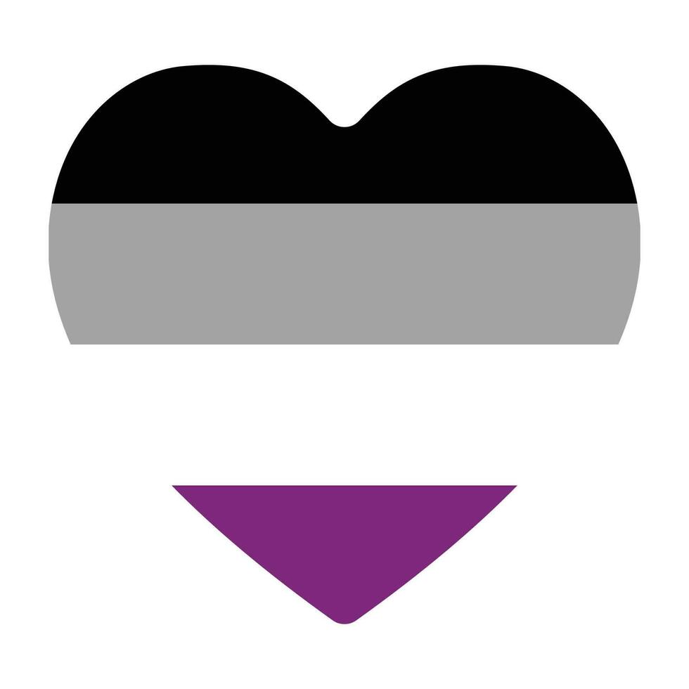 assexual orgulho bandeira. internacional assexual orgulho bandeira vetor