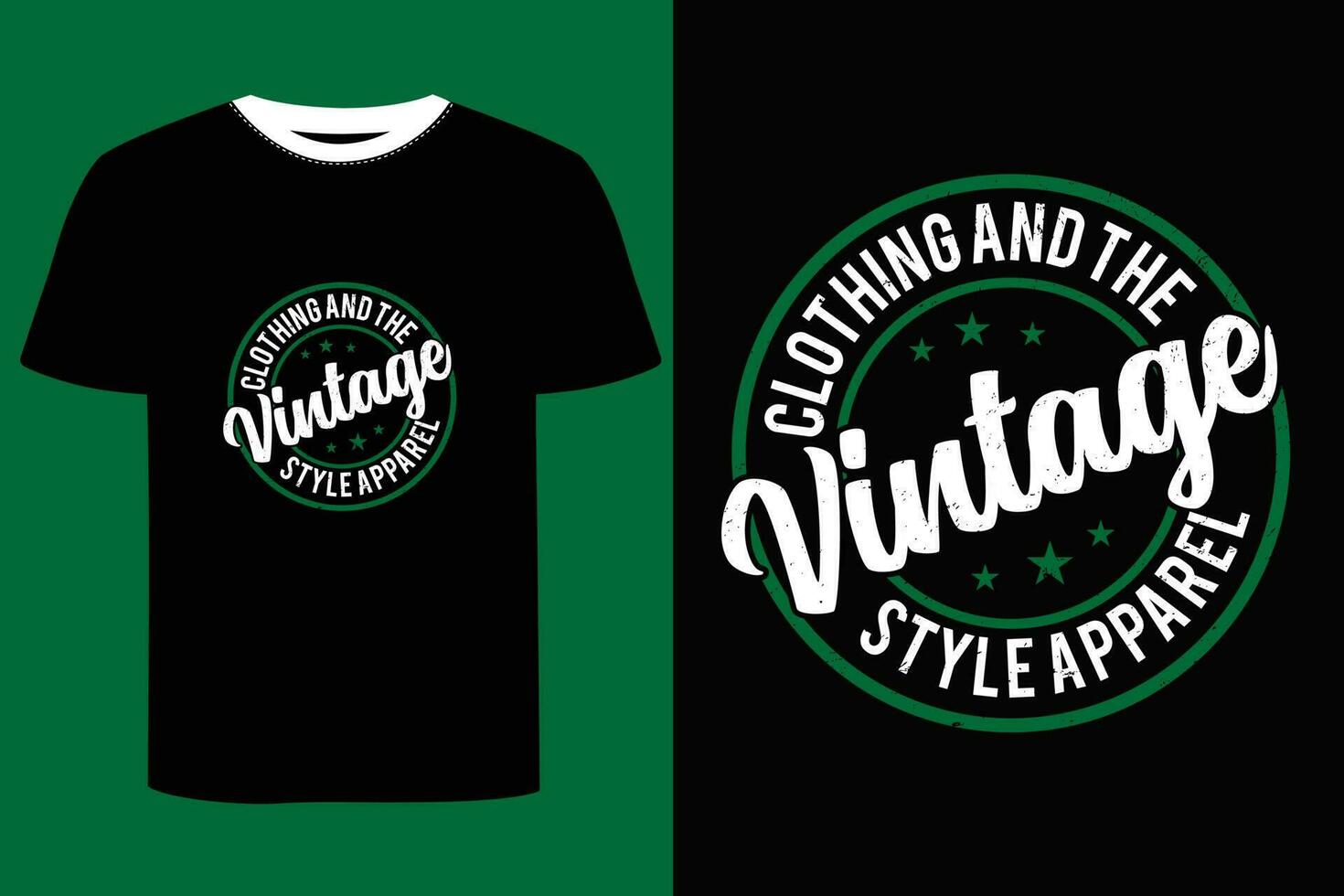 vintage camiseta Projeto. vetor