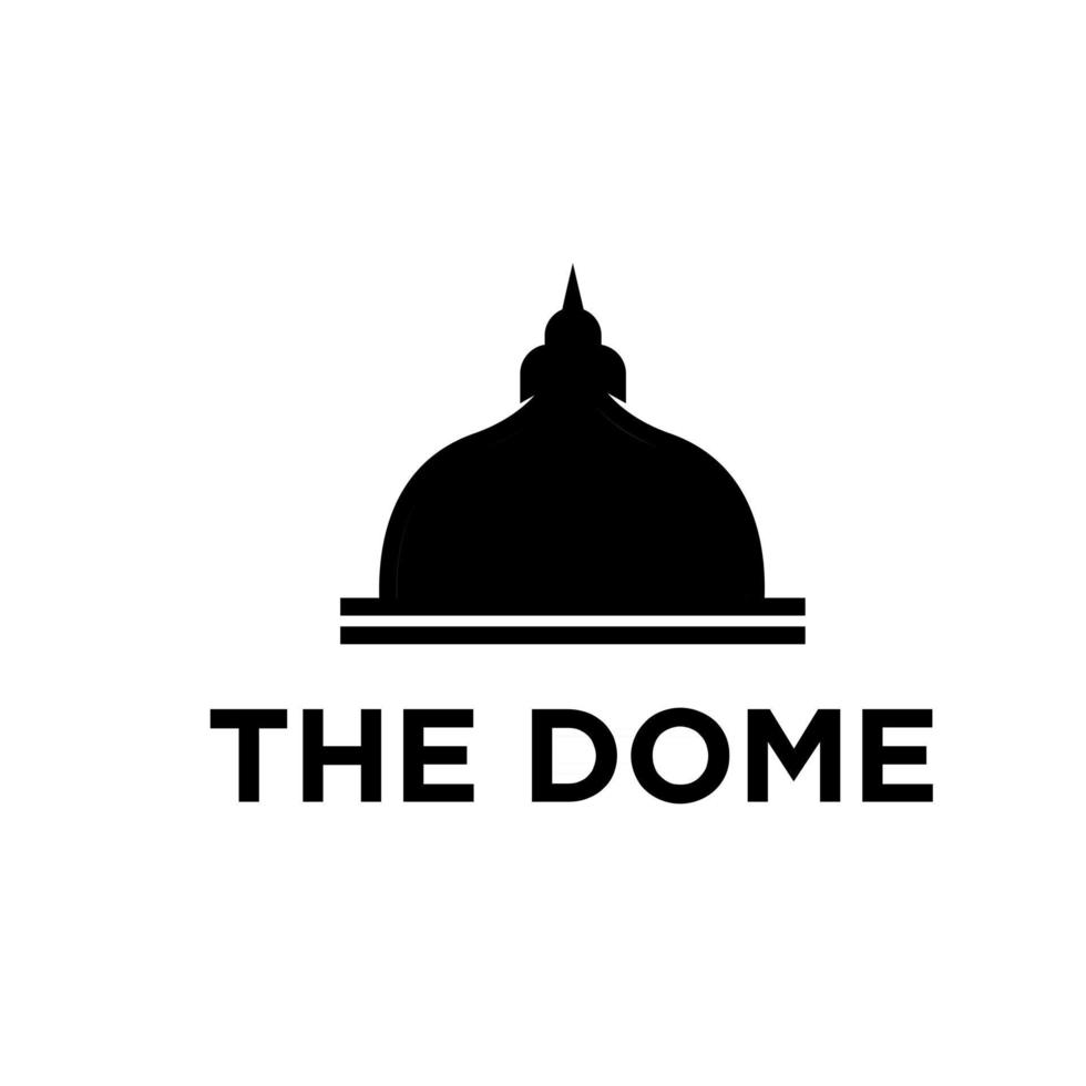 modelo de design de logotipo criativo moderno dome palácio ilustração vetorial vetor