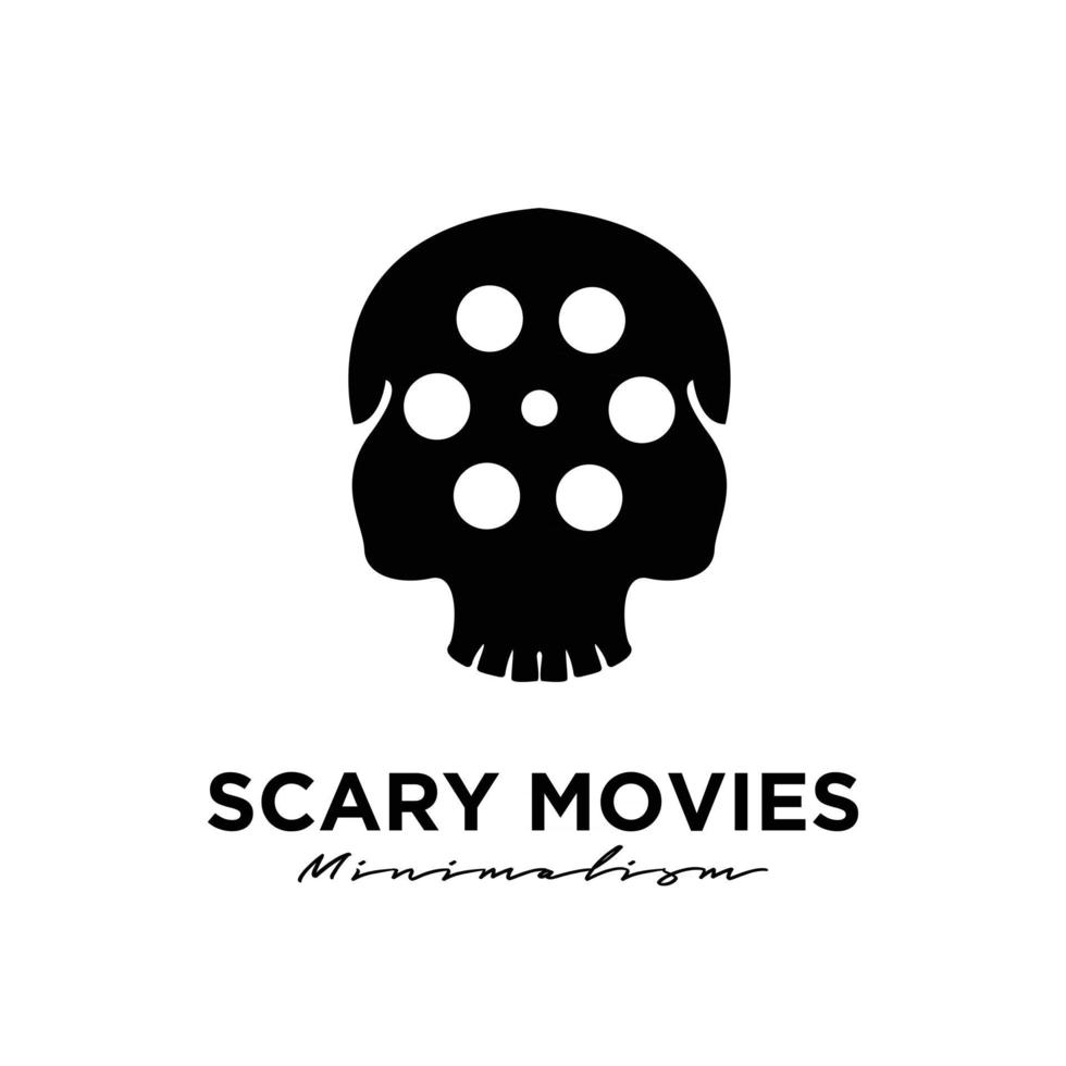 filmes de terror filme de estúdio cinema produção de filme logo design vector icon ilustração