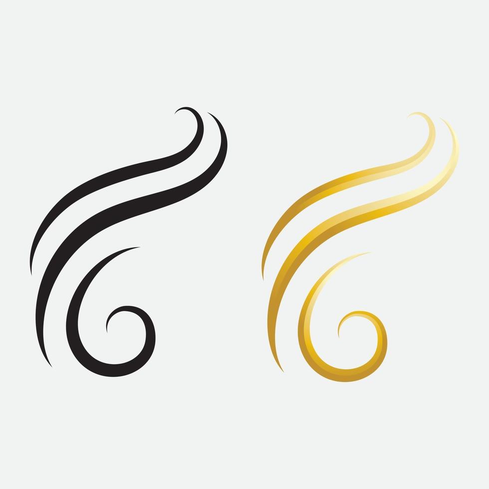 logotipo e símbolos de mulher de cabelo vetor