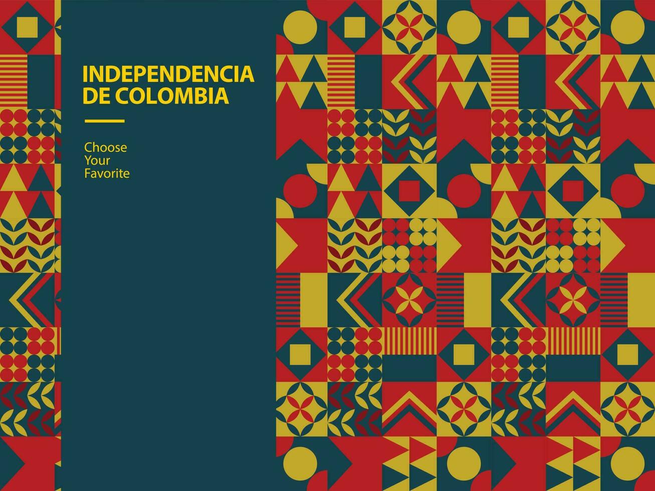 independência de Colômbia bandeira evento orgulho vetor viagem amarelo feriado elemento liberdade nacional arte