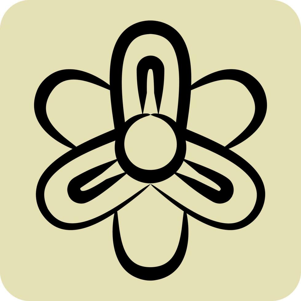 ícone jacinto. relacionado para flores símbolo. mão desenhado estilo. simples Projeto editável. simples ilustração vetor