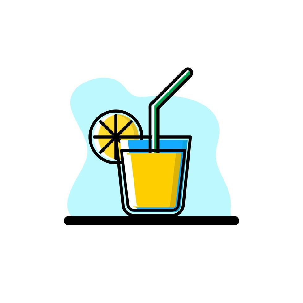 ícone de suco de laranja design conceitual ilustração design vetor