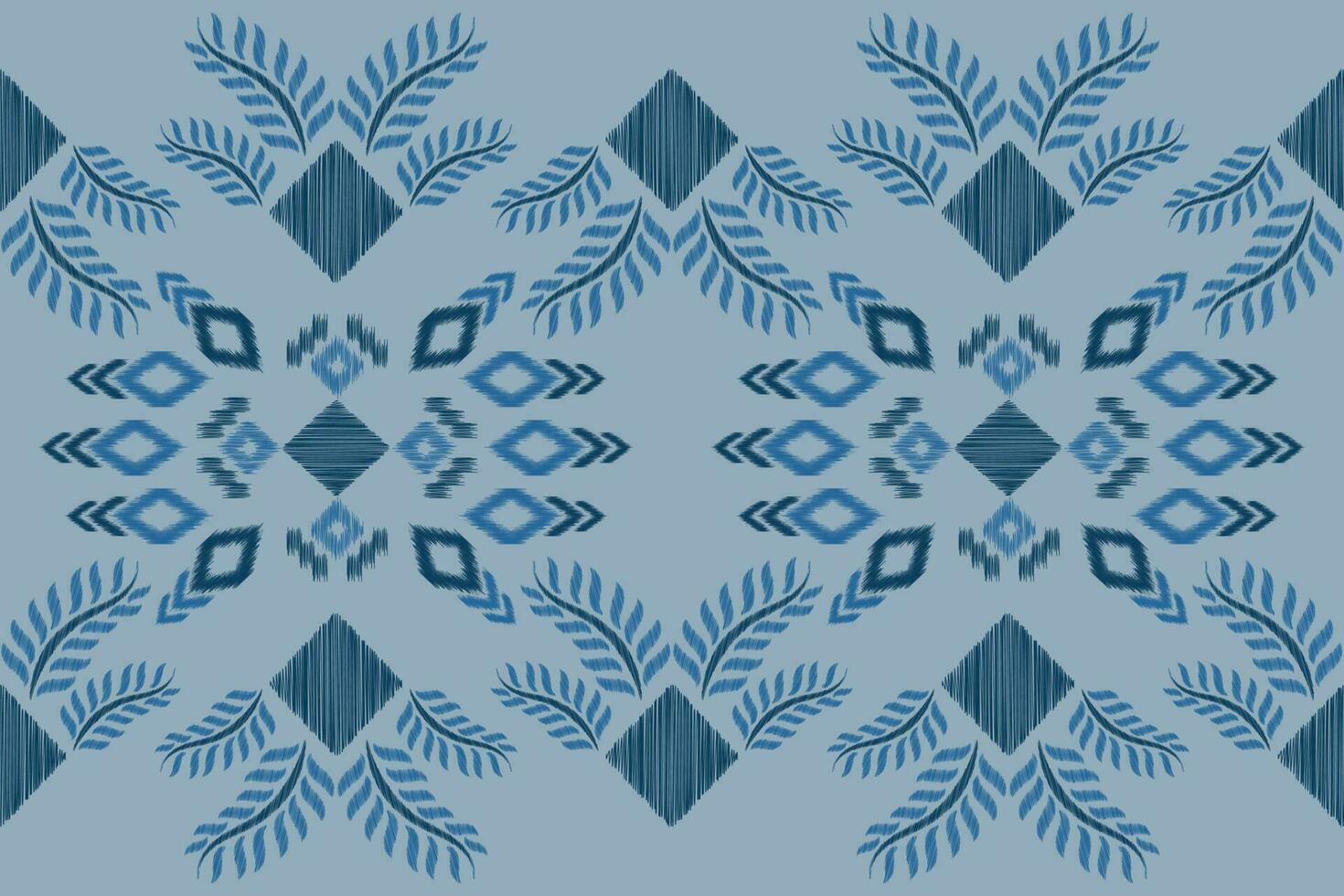 étnico ikat tecido padronizar geométrico estilo.africano ikat bordado étnico oriental padronizar marinha azul fundo. resumo,vetor,illustration.for textura,vestuário,scraf,decoração,tapete,seda. vetor