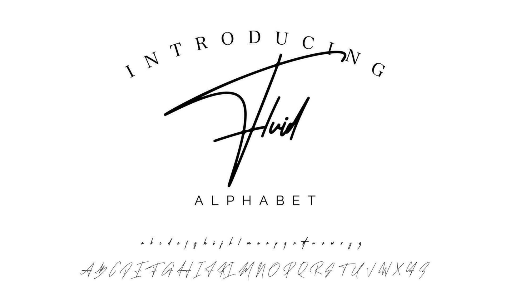 assinatura Fonte caligrafia logótipo roteiro escova Fonte tipo Fonte letras escrito a mão vetor