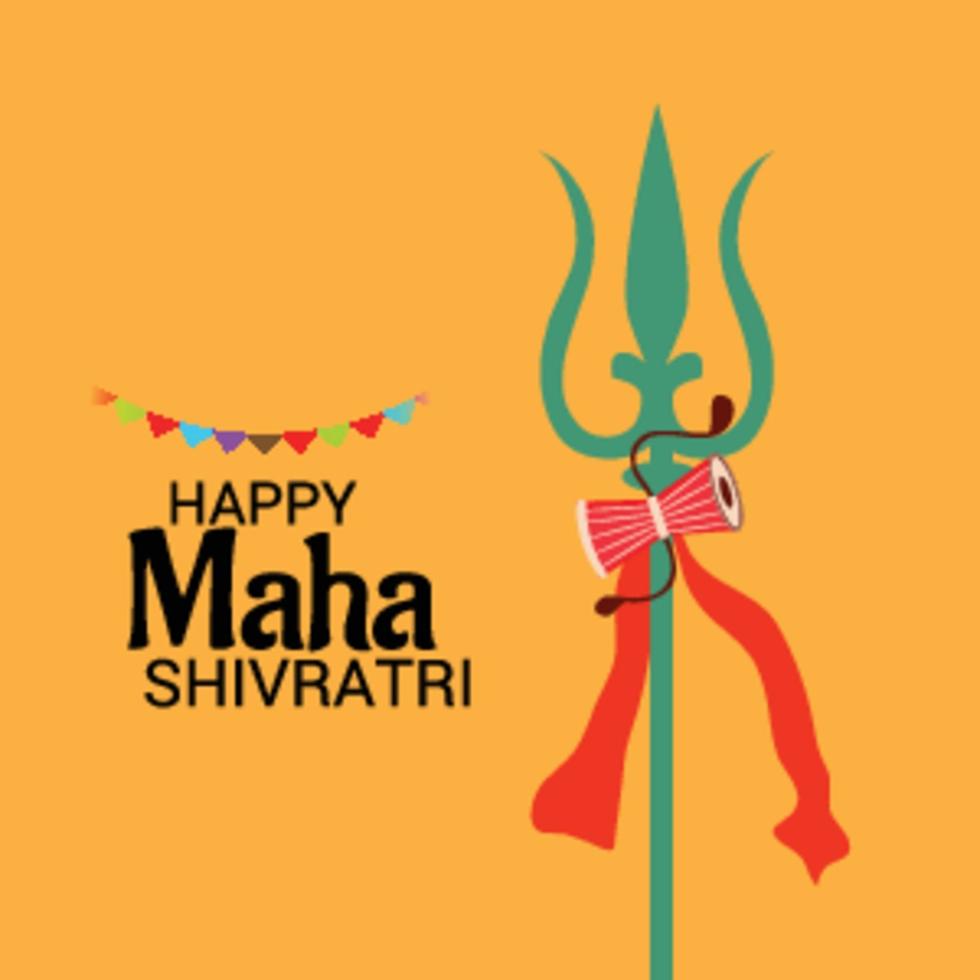 celebração do festival hindu maha shivratri vetor