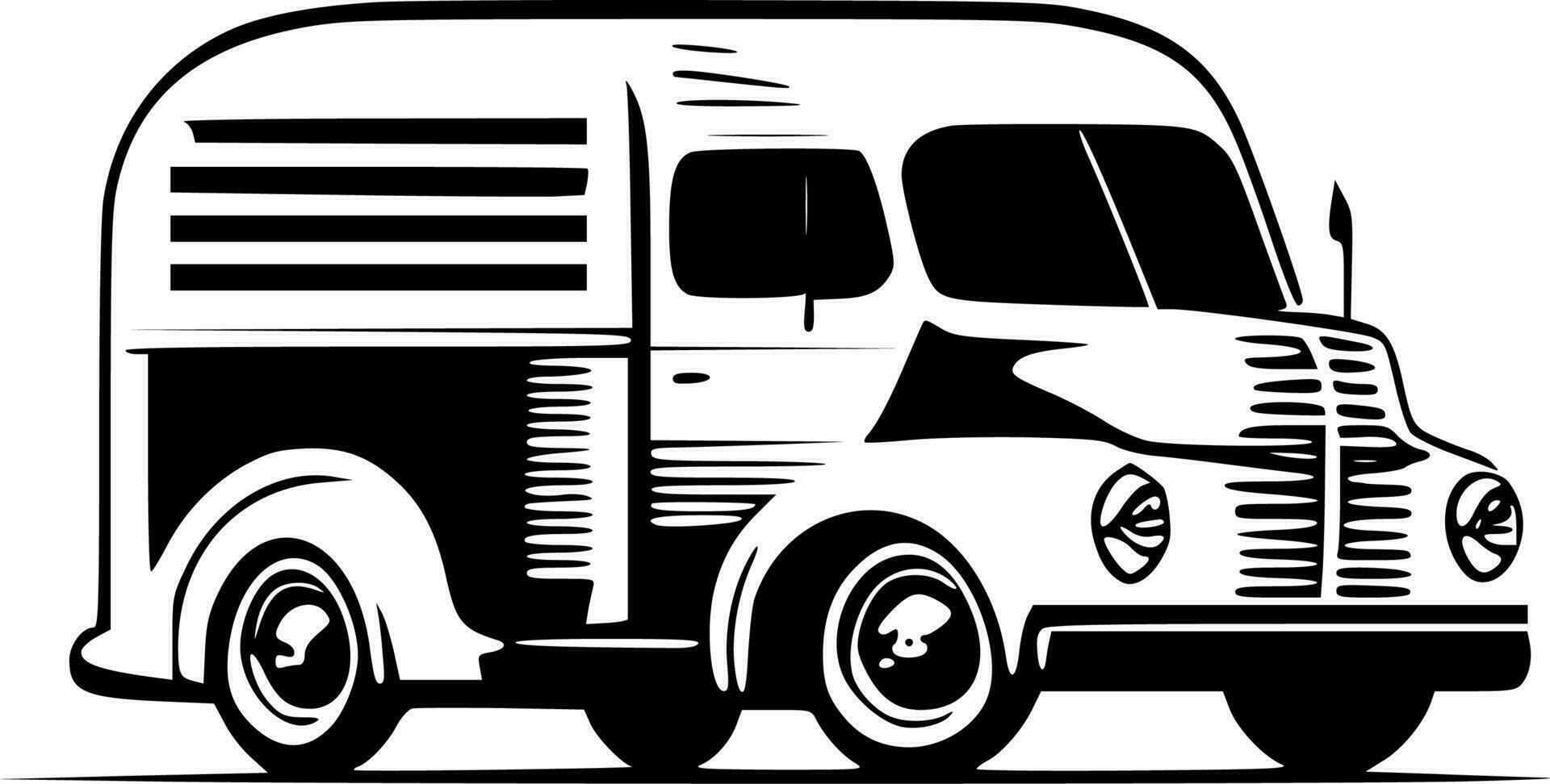 vintage caminhão - Alto qualidade vetor logotipo - vetor ilustração ideal para camiseta gráfico