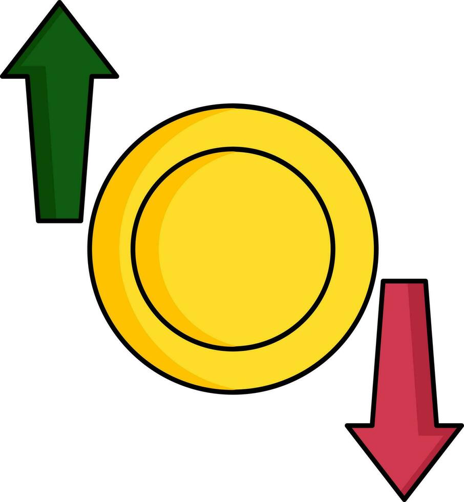 colorida dinheiro transferir ícone ou símbolo. vetor