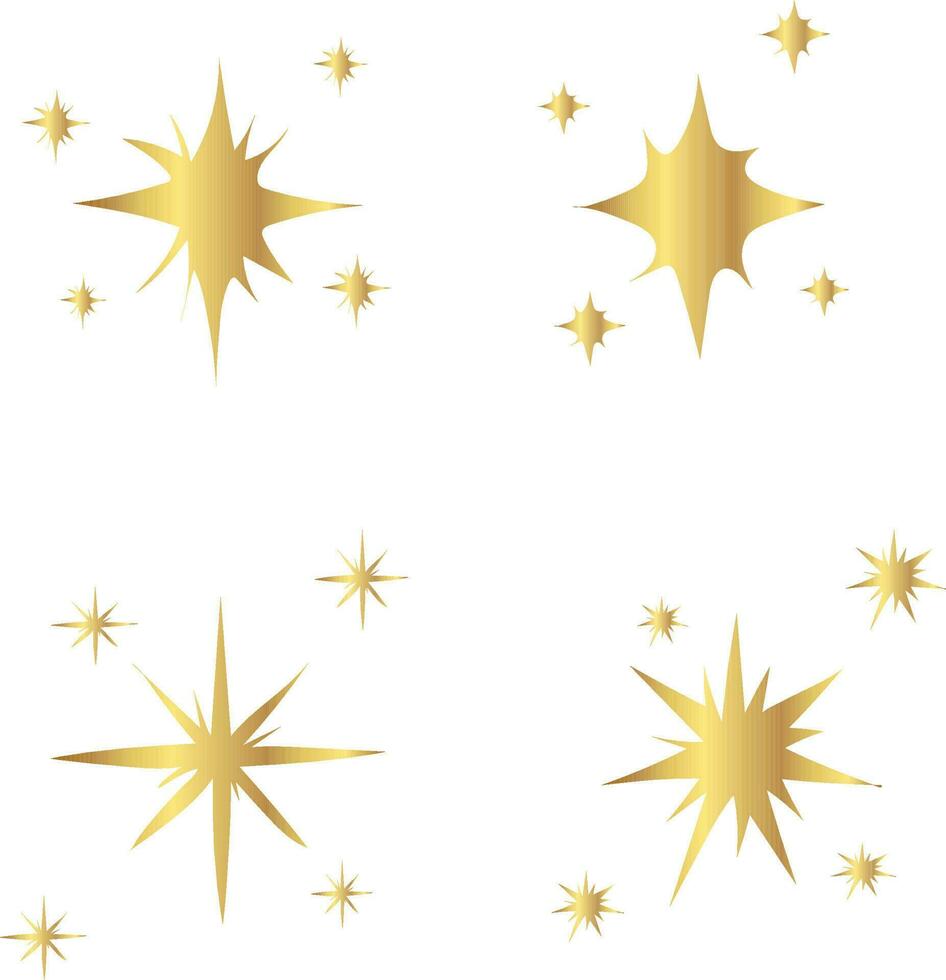 ouro espumante Estrela vetor