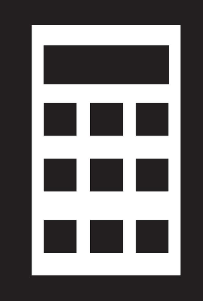 calculadora ícone matemática vetor logotipo