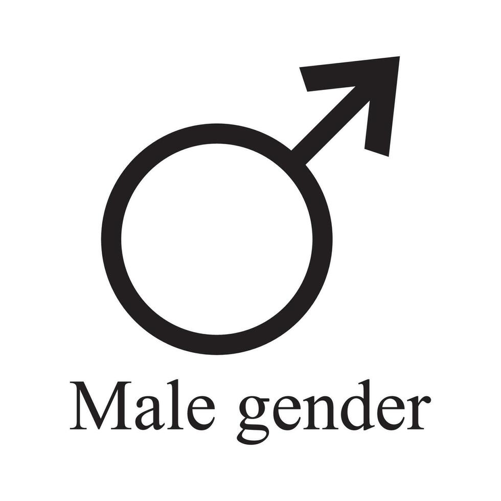 masculino gênero ícone vetor