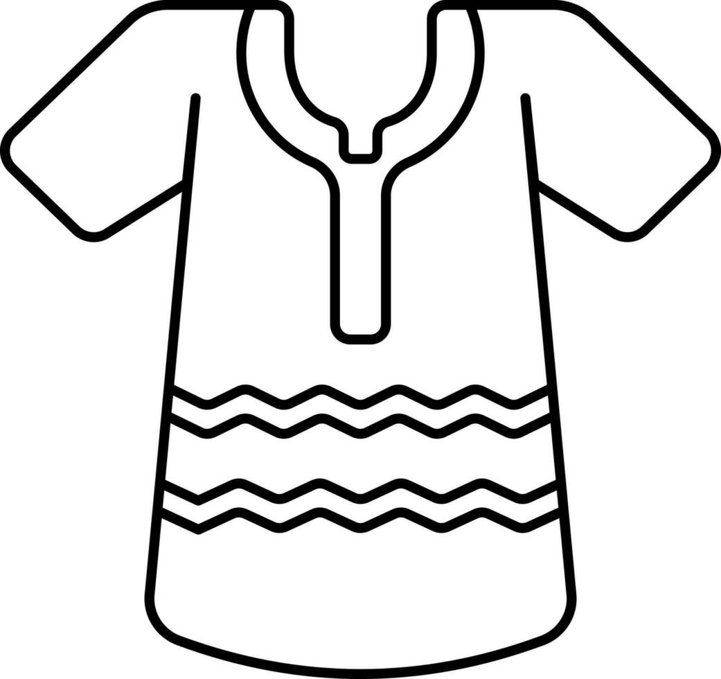 linha arte ilustração do nativo terno ícone. vetor