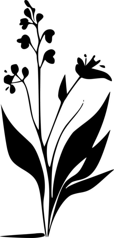 nascimento flor, minimalista e simples silhueta - vetor ilustração
