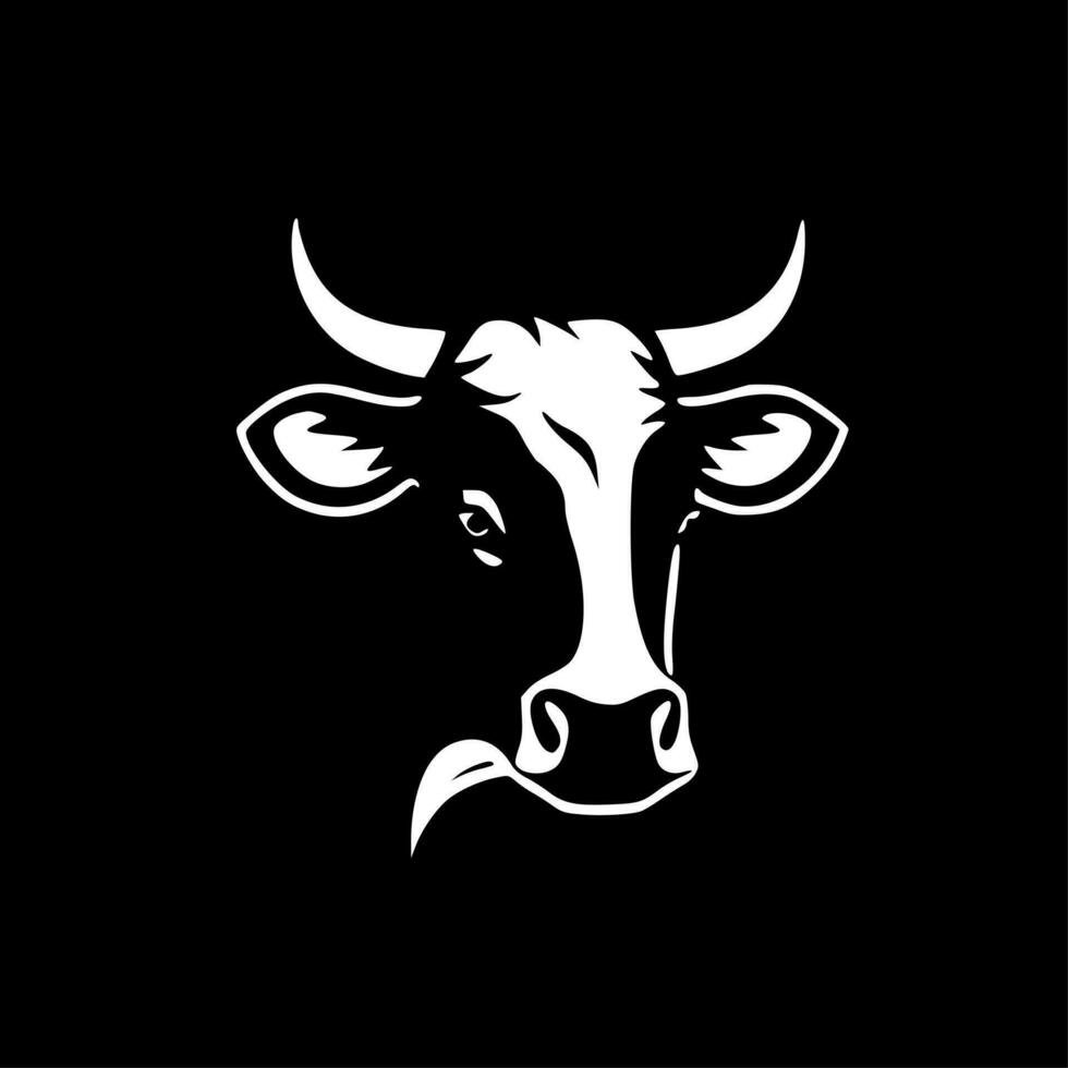 couro de vaca - minimalista e plano logotipo - vetor ilustração