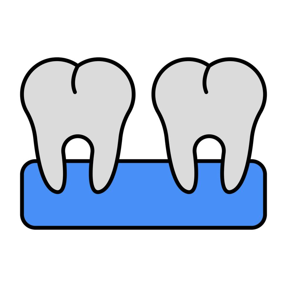 Prêmio baixar ícone do dentes vetor