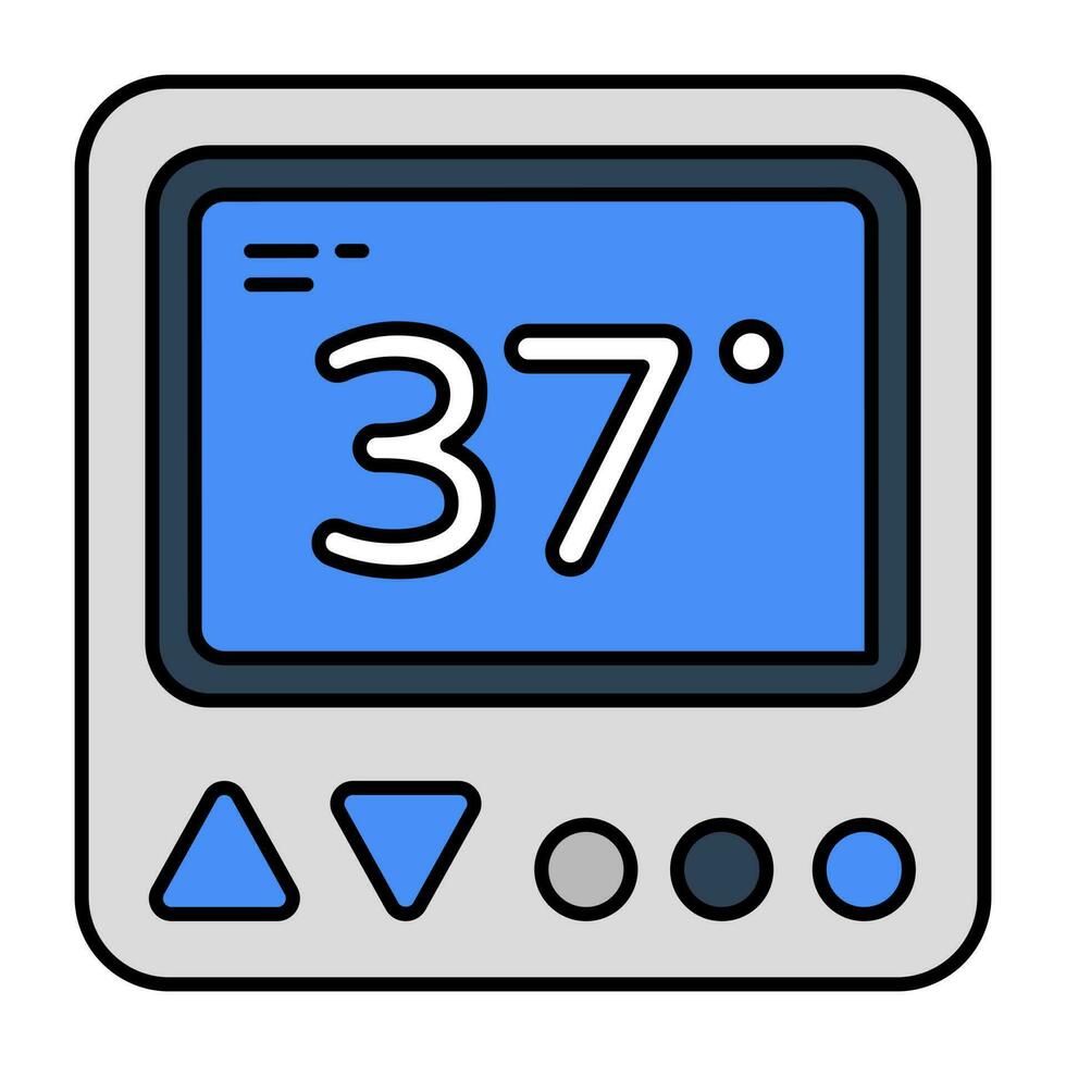 uma criativo Projeto ícone do termostato vetor