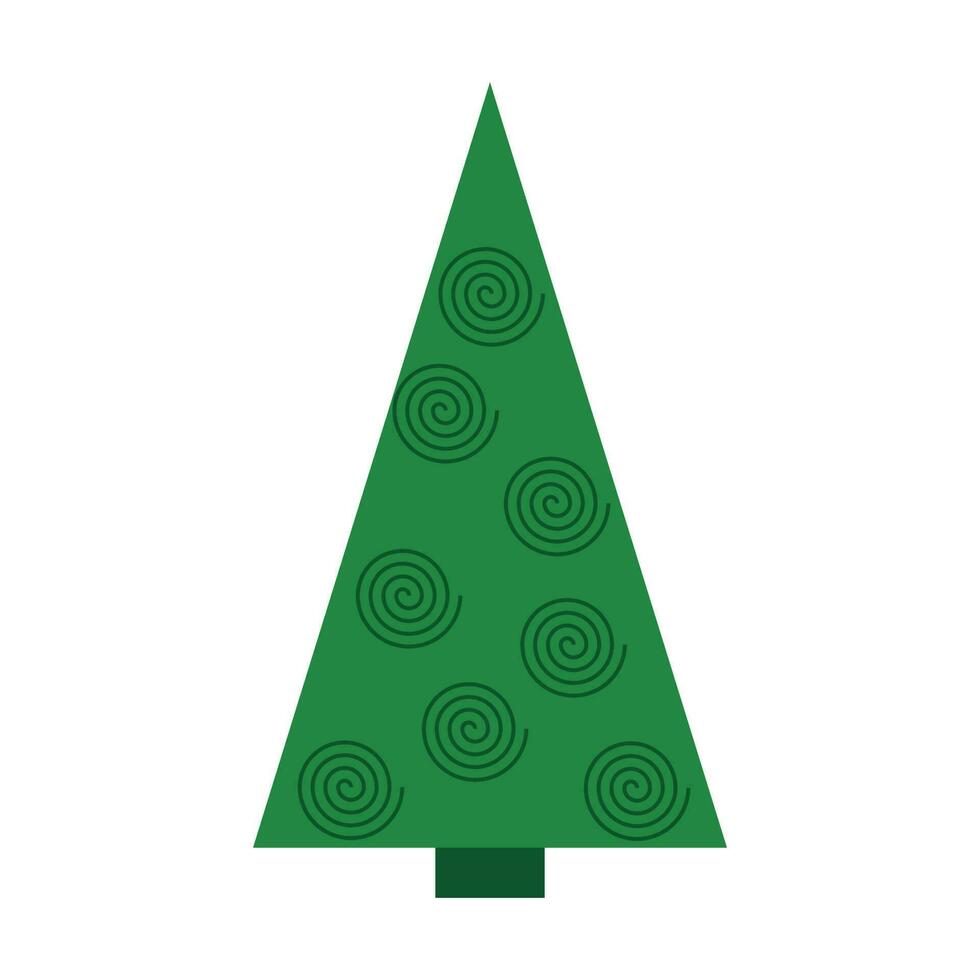 verde e azul cor Natal árvore ícone ilustração Projeto. abeto, pinho para usar dentro Natal celebrações. adequado para Projeto Natal saudações, ou Natal decorações vetor