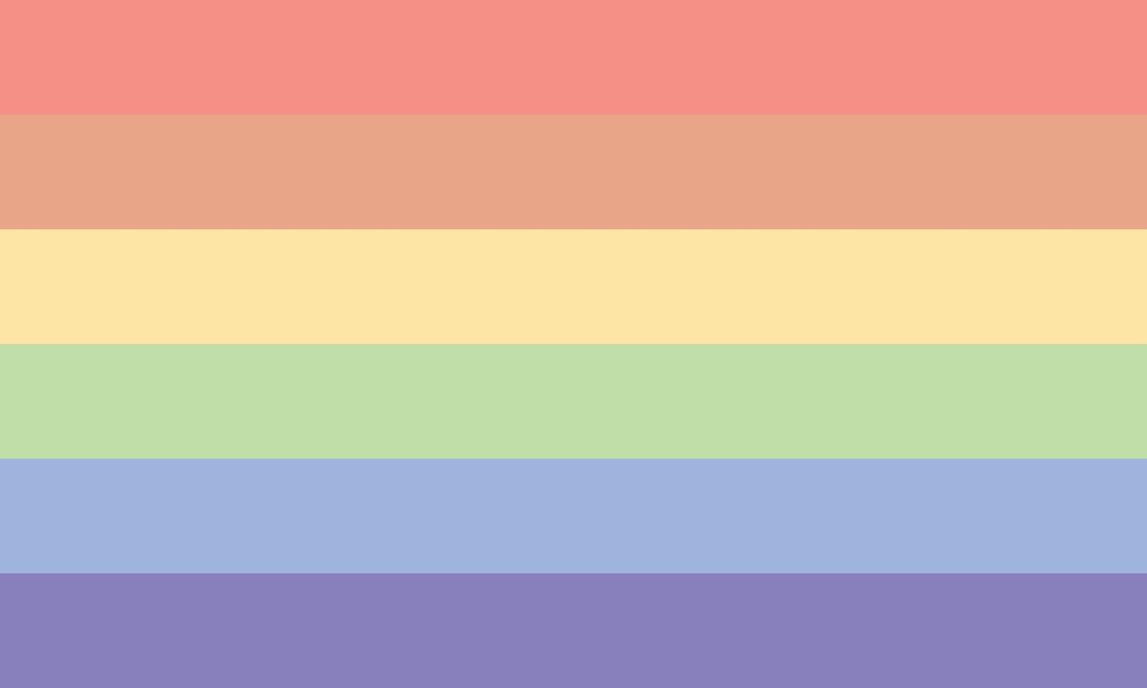 bandeira do arco-íris em tons pastel símbolo lgbtq vetor