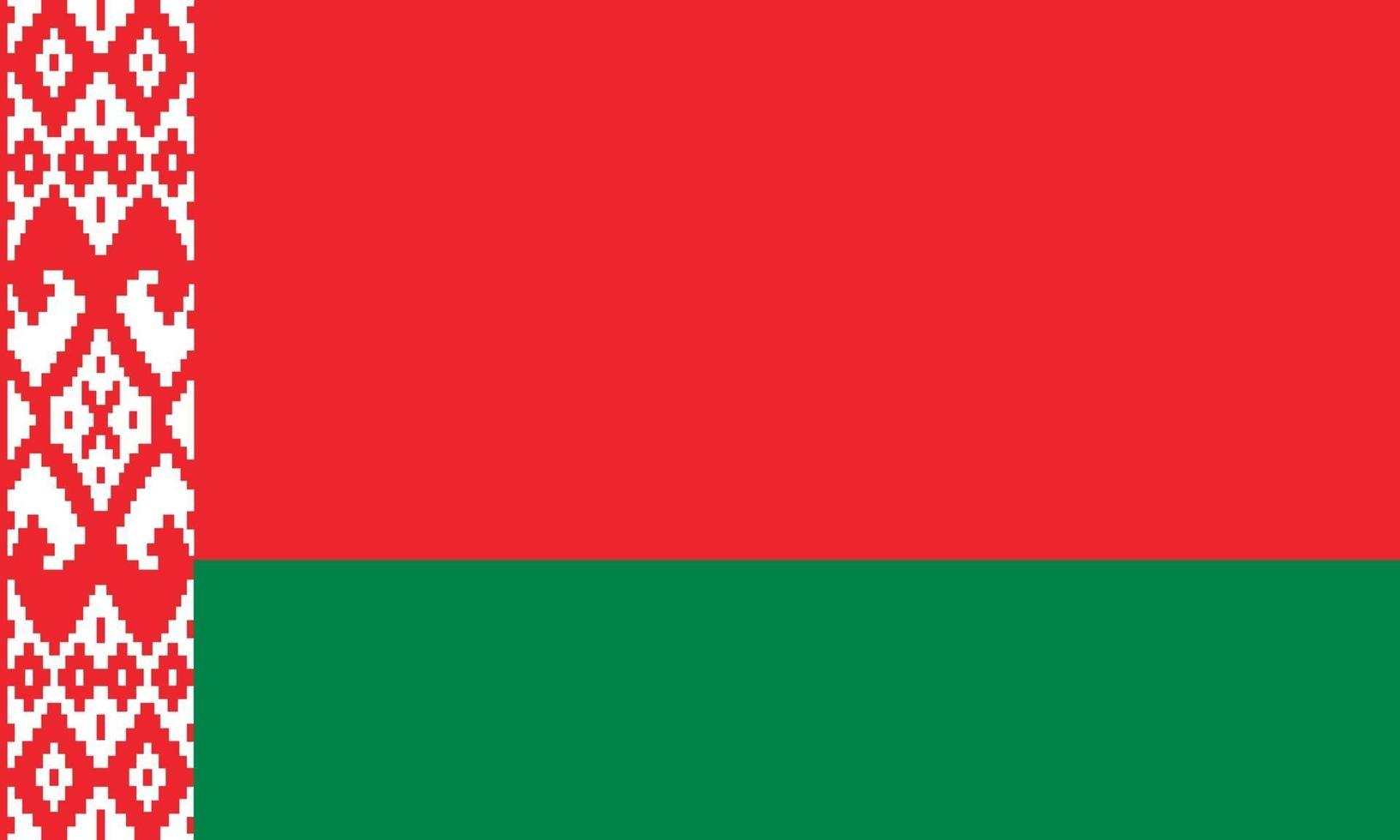 ilustração vetorial da bandeira da bielorrússia vetor