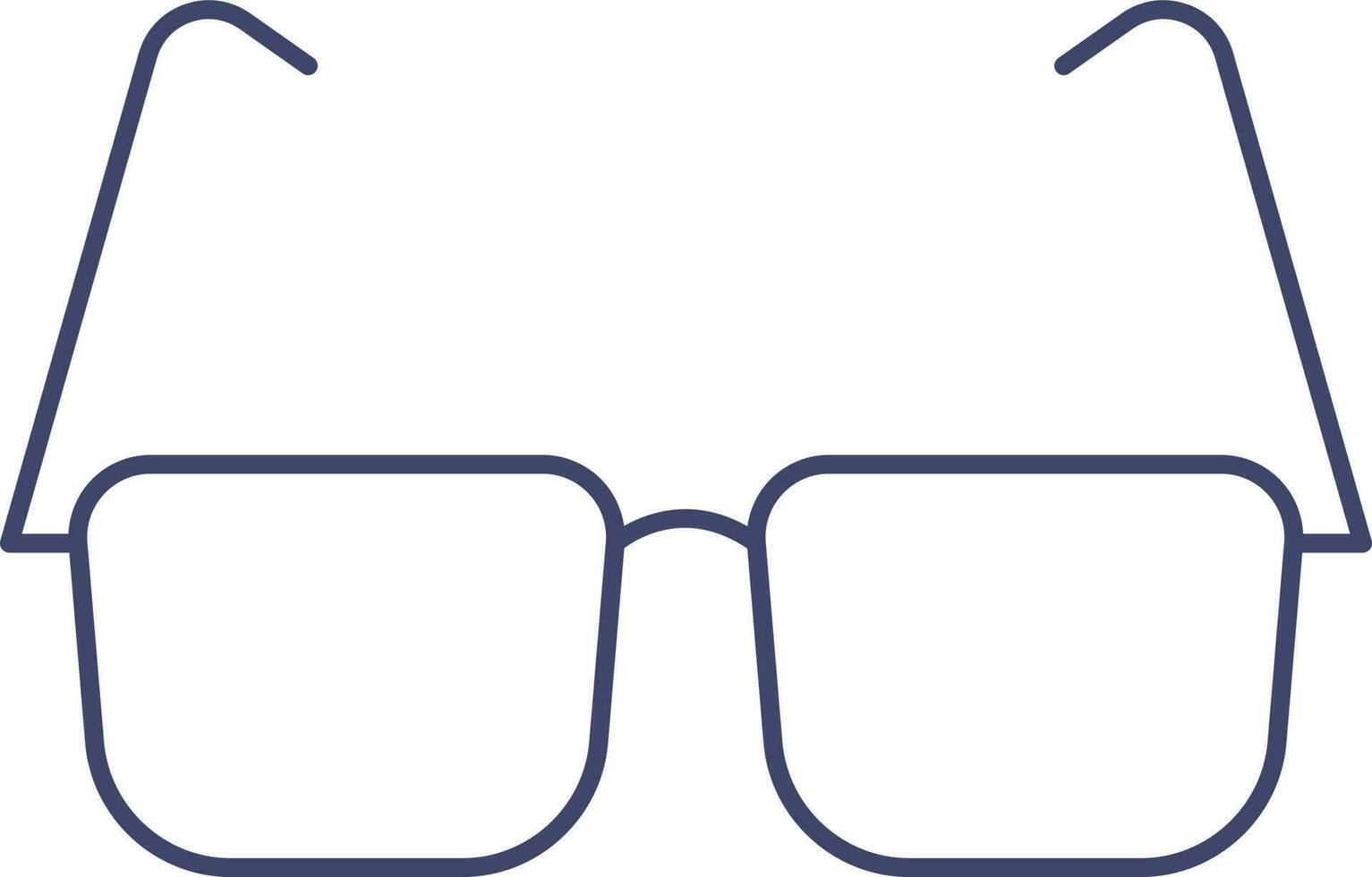 óculos de proteção ícone dentro azul linha arte. vetor