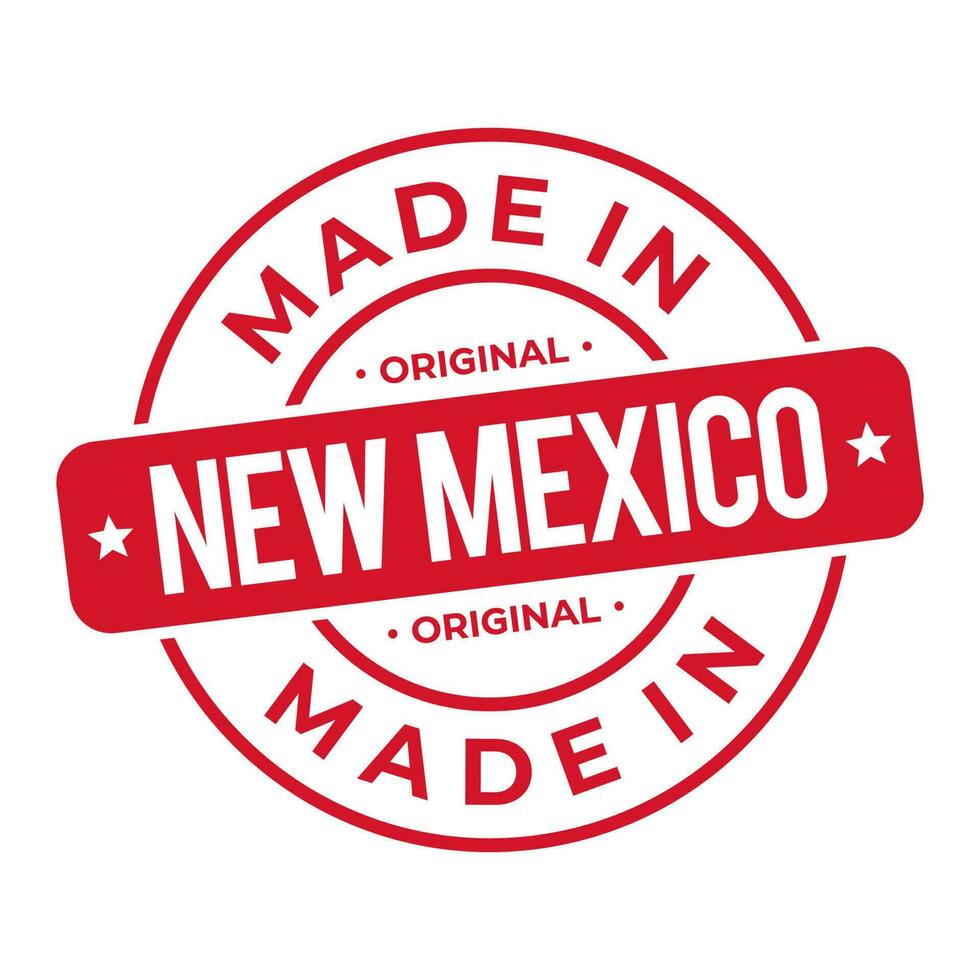 fez dentro Novo México carimbo logotipo ícone símbolo Projeto. foca nacional original produtos distintivo. vetor ilustração