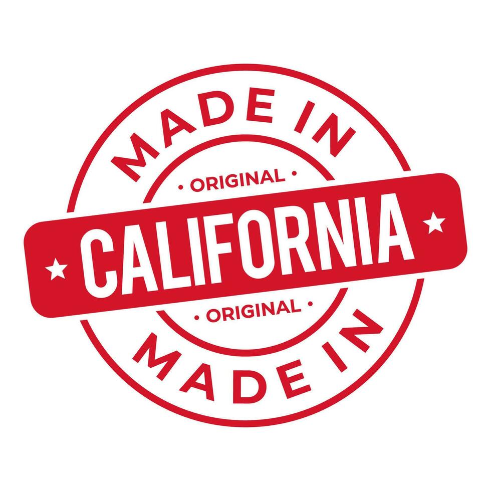 fez dentro Califórnia carimbo logotipo ícone símbolo Projeto. foca nacional original produtos distintivo. vetor ilustração