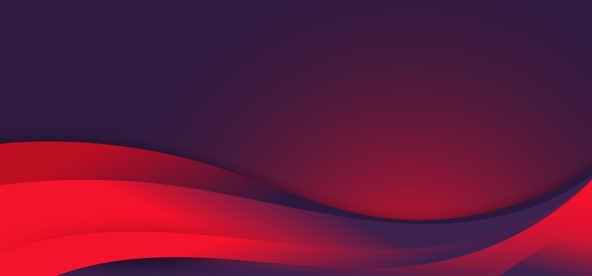 abstrato azul e vermelho vibrante cor fluida forma de onda fundo moderno vetor