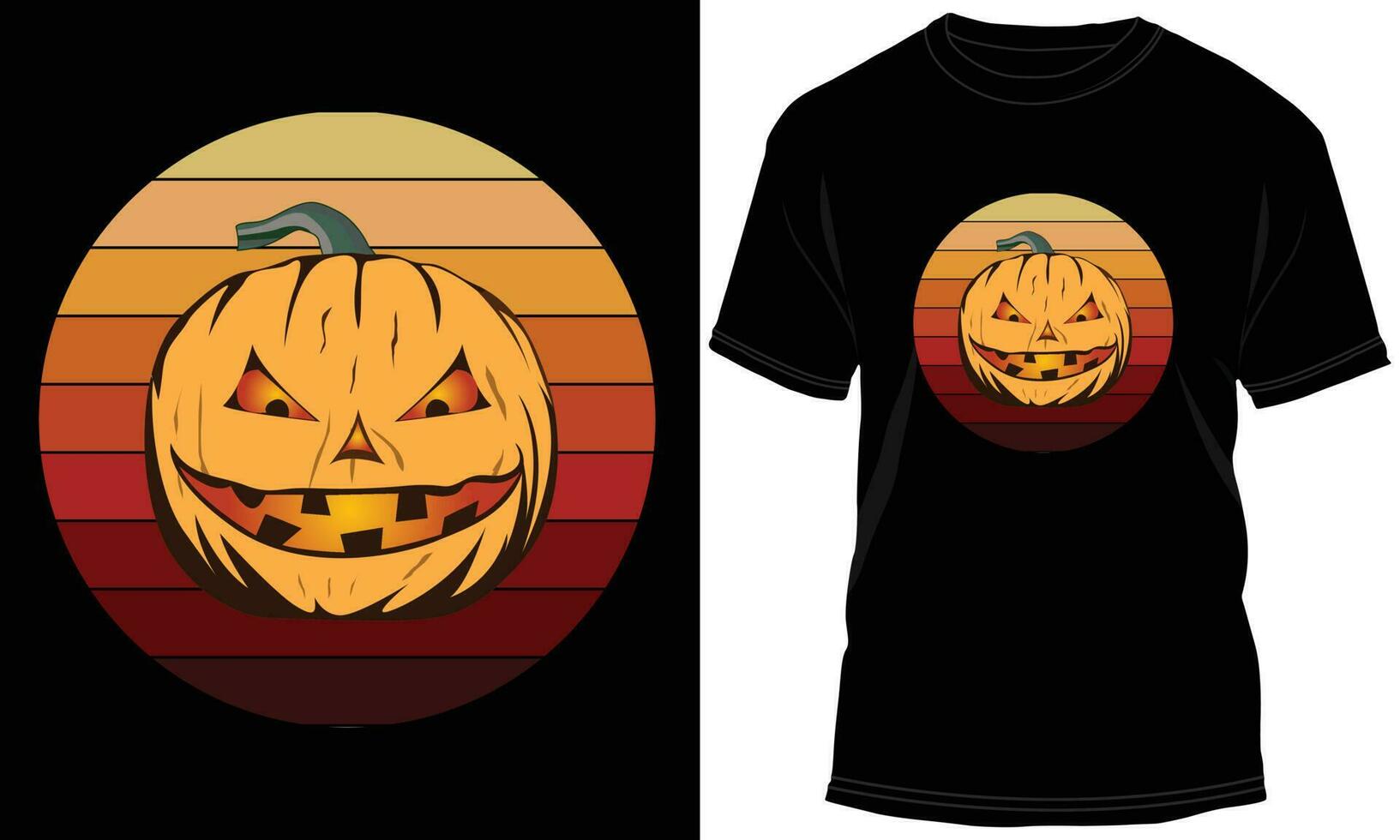 desenho de t-shirt halloween vetor